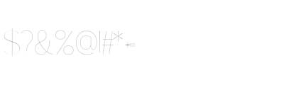 Gorga S Thin Extra Expanded Font OTHER CHARS