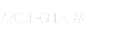 Gorga S Thin Semi Expanded Font UPPERCASE