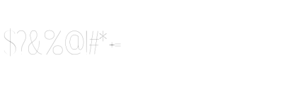 Gorga S Thin Font OTHER CHARS