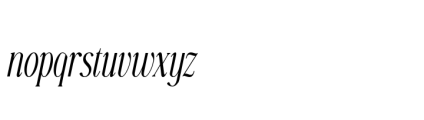 Gorga T Black Extra Condensed Italic Font LOWERCASE
