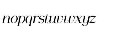 Gorga T Black Extra Expanded Italic Font LOWERCASE