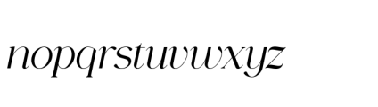 Gorga T Bold Extra Expanded Italic Font LOWERCASE