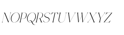 Gorga T Light Expanded Italic Font UPPERCASE