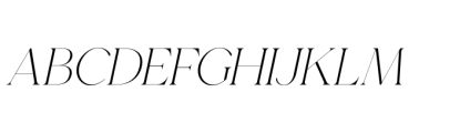 Gorga T Light Extra Expanded Italic Font UPPERCASE
