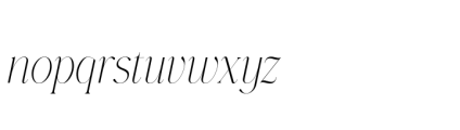 Gorga T Light Italic Font LOWERCASE