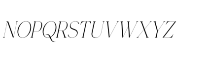Gorga T Light Semi Expanded Italic Font UPPERCASE