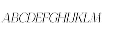 Gorga T Medium Expanded Italic Font UPPERCASE