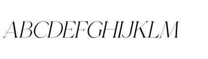Gorga T Medium Extra Expanded Italic Font UPPERCASE