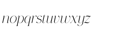 Gorga T Regular Expanded Italic Font LOWERCASE
