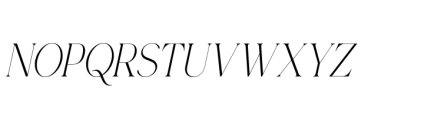 Gorga T Regular Semi Expanded Italic Font UPPERCASE
