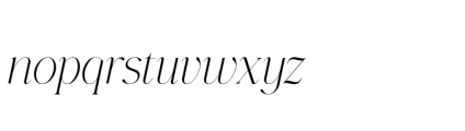 Gorga T Regular Semi Expanded Italic Font LOWERCASE