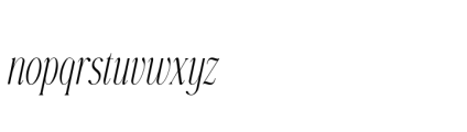 Gorga T Semi Bold Extra Condensed Italic Font LOWERCASE