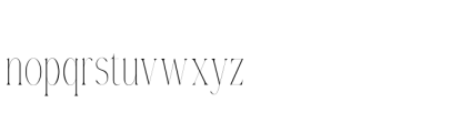 Gorga T Thin Condensed Font LOWERCASE