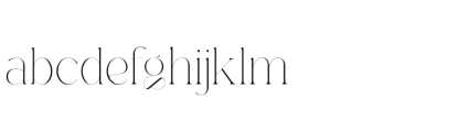 Gorga T Thin Expanded FONT
