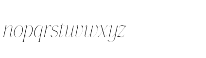 Gorga T Thin Italic Font LOWERCASE