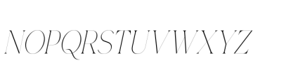 Gorga T Thin Semi Expanded Italic Font UPPERCASE