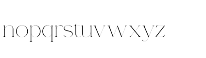 Gorga T Thin Ultra Expanded Font LOWERCASE
