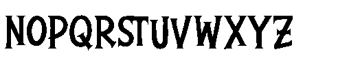 Gorgon Cursed Dripping Gorgon Cursed Regular Font UPPERCASE