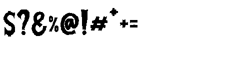 Gorgon Cursed Dripping Gorgon Cursed Rough Regular Font OTHER CHARS