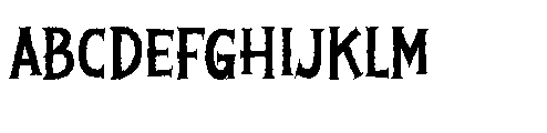 Gorgon Cursed Dripping Gorgon Cursed Rough Regular Font UPPERCASE