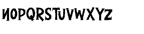 Gorgon Cursed Dripping Gorgon Cursed Rough Regular Font LOWERCASE