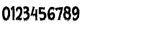 Gorgon Cursed Dripping Regular Font OTHER CHARS