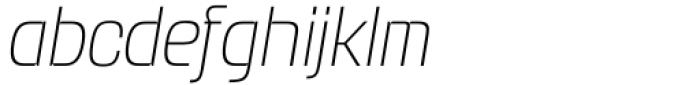 Gorgonzola Gothic Standard Thin Italic Font LOWERCASE