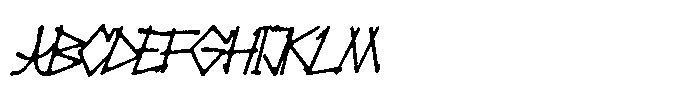 Gorkesq GORKESQ Italic Font UPPERCASE