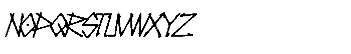 Gorkesq GORKESQ Italic Font UPPERCASE