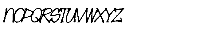 Gorkesq GORKESQ Italic Font LOWERCASE