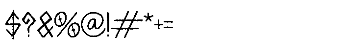 Gorkesq GORKESQ Regular Font OTHER CHARS