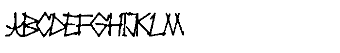 Gorkesq GORKESQ Regular Font UPPERCASE