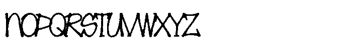 Gorkesq GORKESQ Regular Font LOWERCASE