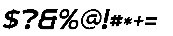 Goroda Italic Font OTHER CHARS