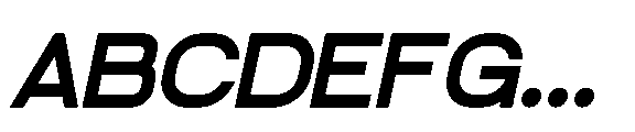 Goroda Italic Font UPPERCASE