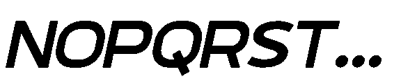 Goroda Italic Font UPPERCASE