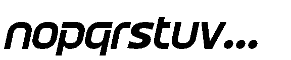 Goroda Italic Font LOWERCASE