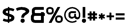 Goroda Regular Font OTHER CHARS