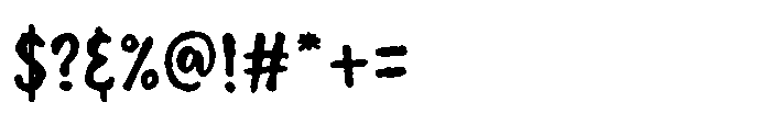 Gorry Doodlez Rough Regular Font OTHER CHARS