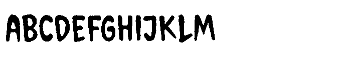 Gorry Doodlez Rough Regular Font UPPERCASE