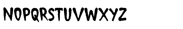 Gorry Doodlez Rough Regular Font UPPERCASE