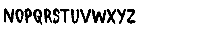Gorry Doodlez Rough Regular Font LOWERCASE