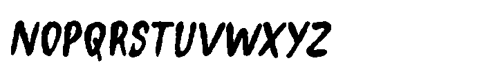Gorry Doodlez Rough Slanted Font LOWERCASE