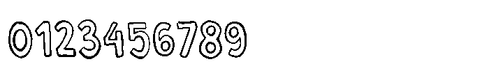 Gorry Doodlez Sans Outline Font OTHER CHARS