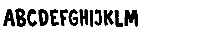 Gorry Doodlez Sans Solid Font UPPERCASE