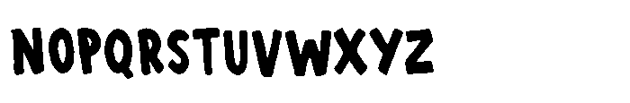 Gorry Doodlez Sans Solid Font UPPERCASE