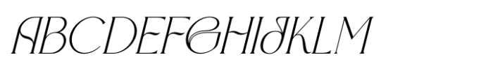 Gorthe Italic Font LOWERCASE