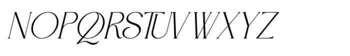 Gorthe Italic Font LOWERCASE