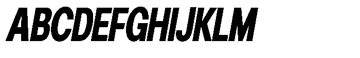 Gorvain Black Condensed Slanted Font UPPERCASE