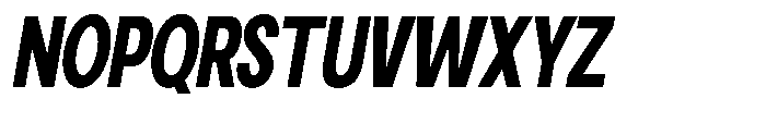 Gorvain Black Condensed Slanted Font UPPERCASE